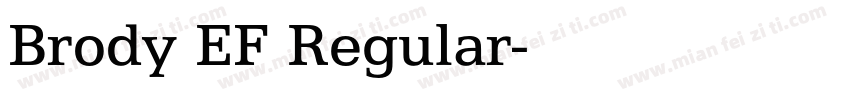 Brody EF Regular字体转换